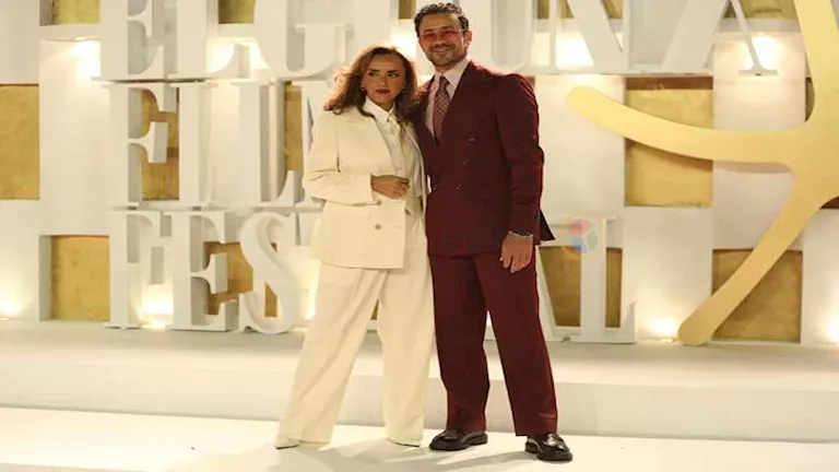 الفنان أحمد داوود وزوجته الفنانة علا رشدي